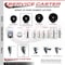 Service Caster 35 Inch Hard Rubber Wheel Swivel 58 Inch Threaded Stem Caster Service Caster SCC-TS20S3514-HRS-58212 - alternate 2
